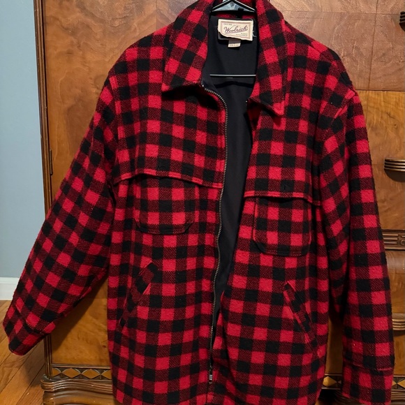 Woolrich Other - Vintage Woolrich Men's Red & Black Buffalo Check Field Jacket